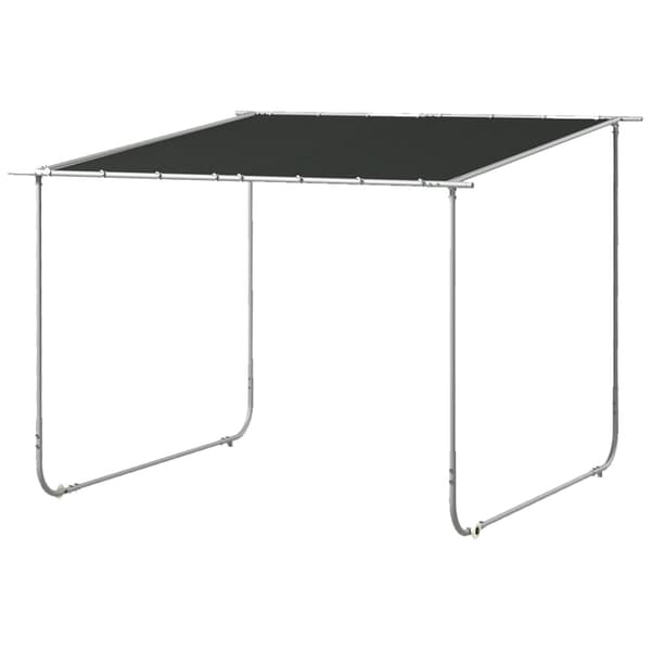 Rootz mobilt lusthus med hjul - Sandsäckar ingår - Paviljonger & partytält - Metallram - Oxford - Grå - 3x3m