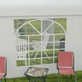 Miniatyrbild 7 av 7: Rootz Ersättningsvägg för öltält - Sidopanel - Partytält - Vattentät - Enkel montering - Vit - 6x2m
