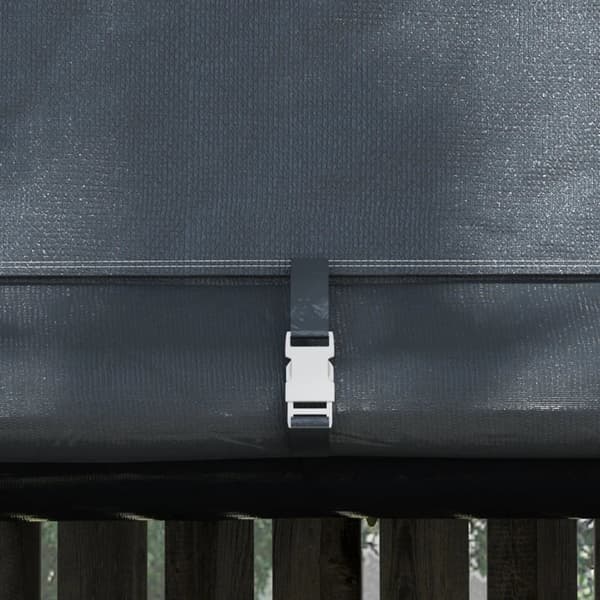 Rootz Haveopbevaringstelt - Robust stålramme - Dækspændingssystem - Festtelte - Store døre - Galvaniseret stål-PE - Grå - 300W x 300D x 235H cm
