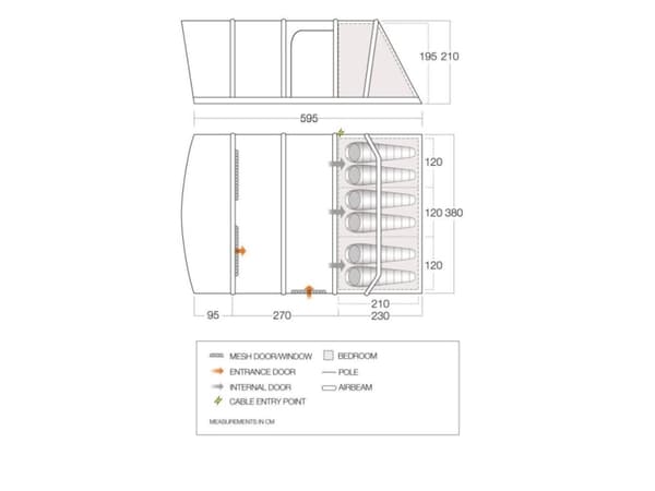 VANGO AETHER 600XL TELT MAROKKANSK BLÅ BLÅ