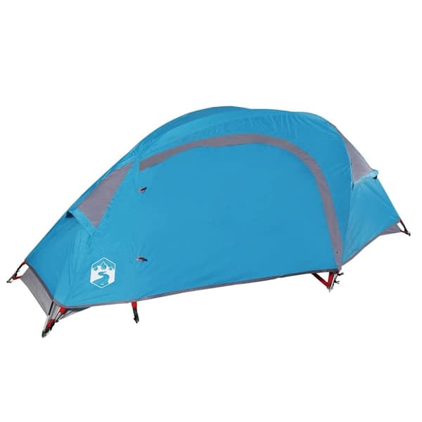 vidaXL Kuppeltelt for camping 1 person blå vanntett