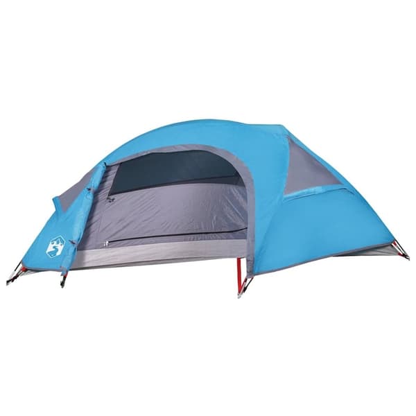vidaXL Kuppeltelt for camping 1 person blå vanntett
