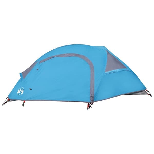 vidaXL Kuppeltelt for camping 1 person blå vanntett
