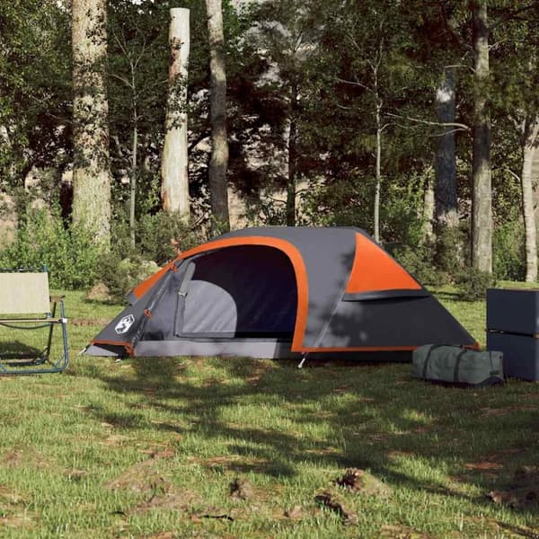 vidaXL Campingtelt 1 person oransje vanntett