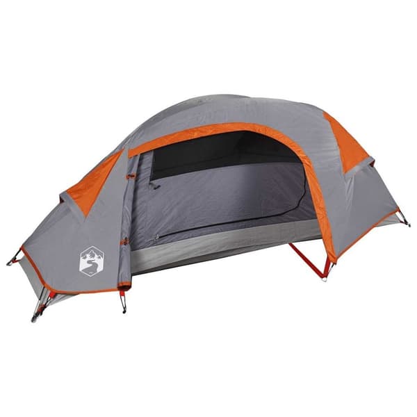 vidaXL Campingtelt 1 person oransje vanntett
