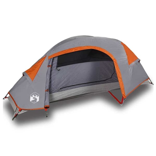 vidaXL Campingtelt 1 person oransje vanntett
