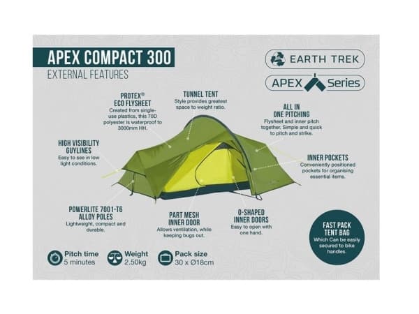 VANGO APEX COMPACT 300 TELT
