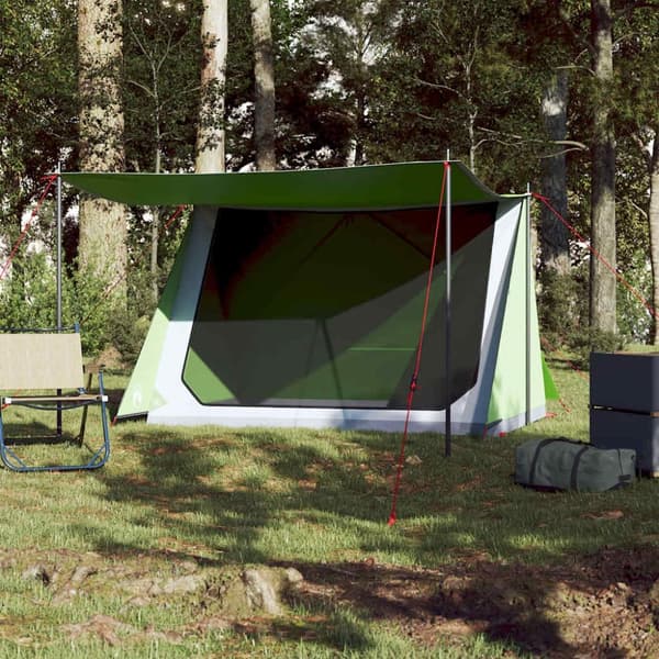 vidaXL Campingtält 2 personer grön vattentätt