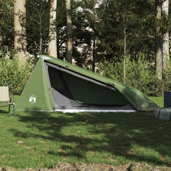 vidaXL Tunneltelt for camping 1 person grønn vanntett