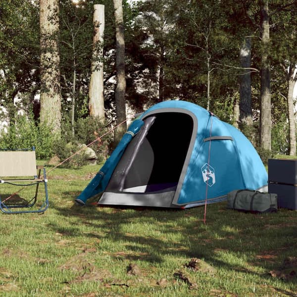 vidaXL 2-personers campingtelt vandtæt blå
