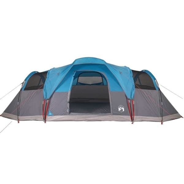 vidaXL Kuppeltelt for camping 11 personer blå vanntett