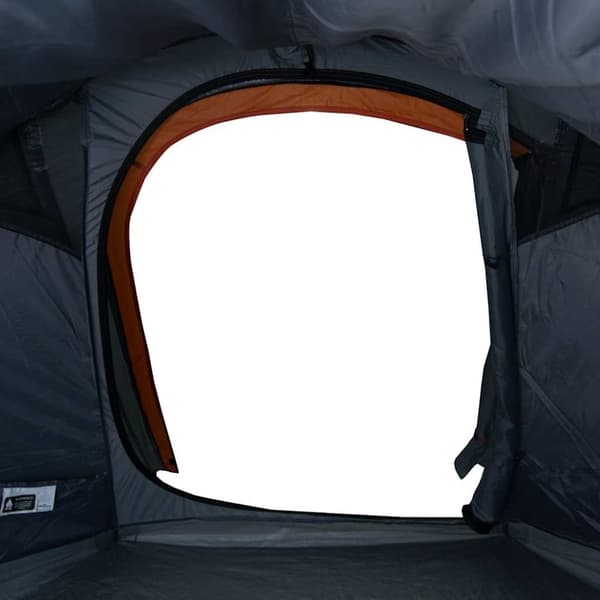 vidaXL Campingtält tunnel 3 personer grå och orange vattentätt