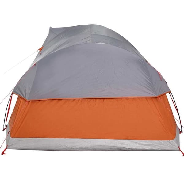 vidaXL Kuppeltelt for camping 11 personer grå og oransje vanntett
