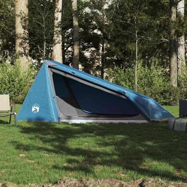 vidaXL Campingtält tunnel 1 person blå vattentätt