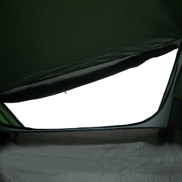vidaXL Campingtält tunnel 2 personer grön vattentätt