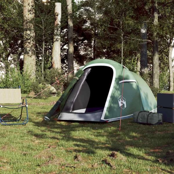 vidaXL Tunneltelt for camping 2 personer grønn vanntett