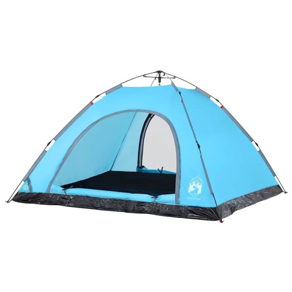 vidaXL Campingtelt 5 personer blå hurtigutløser