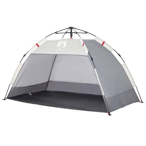 vidaXL 2-personers campingtelt vandtæt quick-release grå