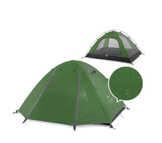 Naturvandrartält P Series 3 UV NH18Z033-P-Forest green