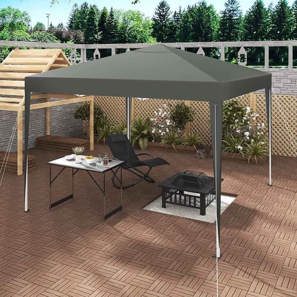 Rootz Ultimate Outdoor Gazebo - Pavillon - Eventtelt - Robust og rustsikker - Vandtæt og UV-beskyttet - Nem opsætning med justerbar højde - 3x3m