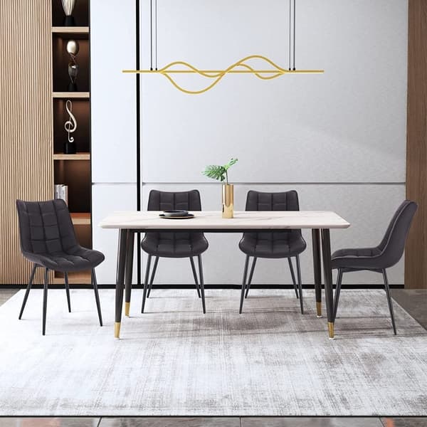 Rootz-ruokailutuolisarja - Keittiötuoli - Ergonomiset tuolit - Mukava keinonahka - Kestävä metallirunko - Tukee jopa 120 kg - 46 cm x 40,5 cm x 85,5 c
