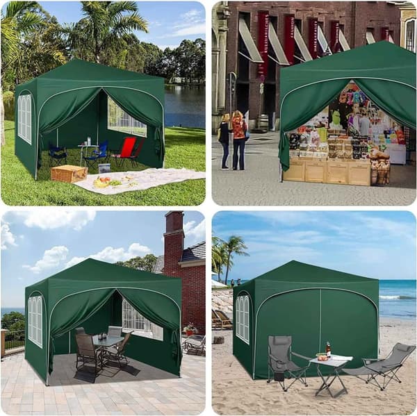 Rootz Ultimate Outdoor Gazebo - Säänkestävä paviljonki - Perheteltta - Vahva metallirunko - UV-suoja - Helppo pop-Up - 3x3m