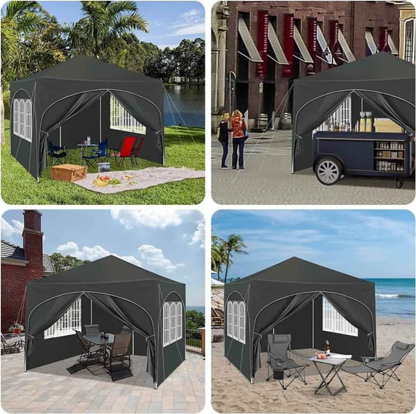 Rootz Ultimate Outdoor Gazebo - Sääsuoja - Tapahtumapaviljonki - Vahva metallirunko - UV- ja sadesuoja - Helppo asennus - 3x3m