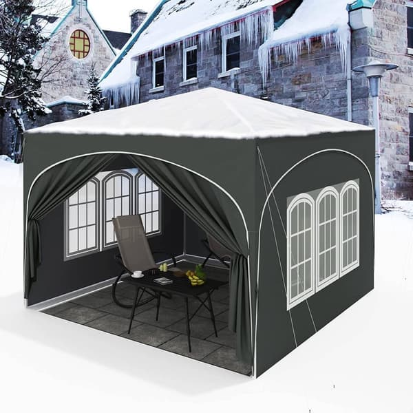 Rootz Ultimate Outdoor Gazebo - Sääsuoja - Tapahtumapaviljonki - Vahva metallirunko - UV- ja sadesuoja - Helppo asennus - 3x3m
