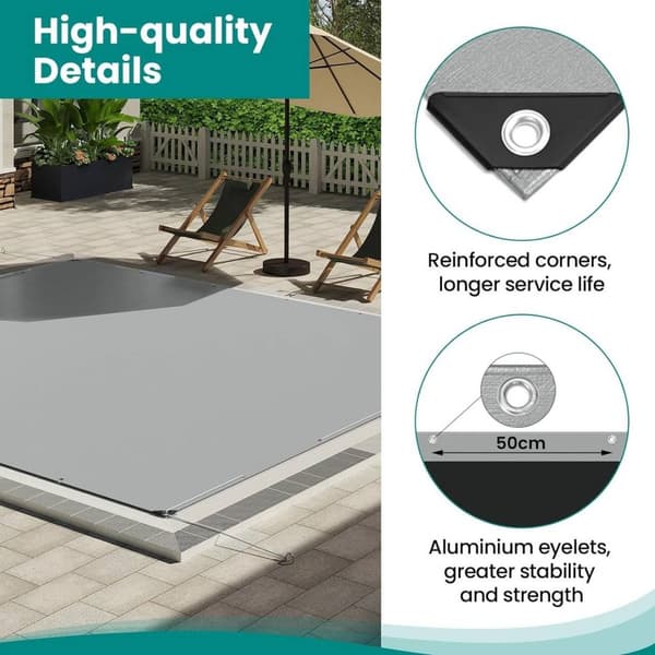 Rootz Ultimate -vedenpitävä suojapeite - Heavy Duty Poly-peite - Joka sään suoja - Kestävä, monipuolinen, UV-kestävä - Vahvistetut reunat - 6m x 8m