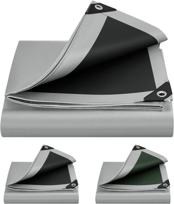 Rootz Ultimate -vedenpitävä suojapeite - Heavy Duty Poly-peite - Joka sään suoja - Kestävä, monipuolinen, UV-kestävä - Vahvistetut reunat - 6m x 8m