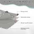 Miniatyrbillede 4 af 8: Rootz Vandtæt presenning - Kraftig polypresenning - UV-bestandigt dæksel - Rivefast, forstærkede kanter, Multi-Use - 5m x 6m