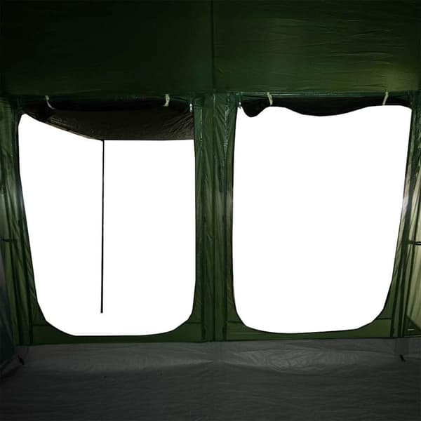 vidaXL Perheteltta tunneli 10 henkilölle vihreä vedenpitävä
