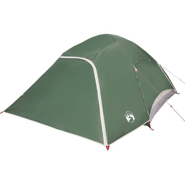 vidaXL 4-personers campingtelt vandtæt kuppel grøn