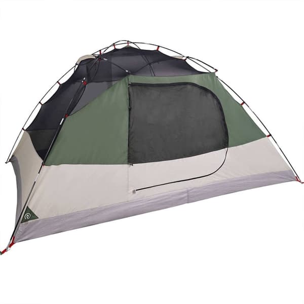 vidaXL 4-personers campingtelt vandtæt kuppel grøn