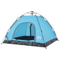 Miniatyrbillede 4 af 11: vidaXL 3-personers campingtelt quick-release blå