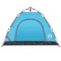 Miniatyrbillede 7 af 11: vidaXL 3-personers campingtelt quick-release blå