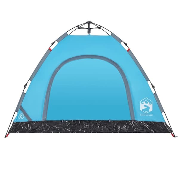 vidaXL 3-personers campingtelt quick-release blå