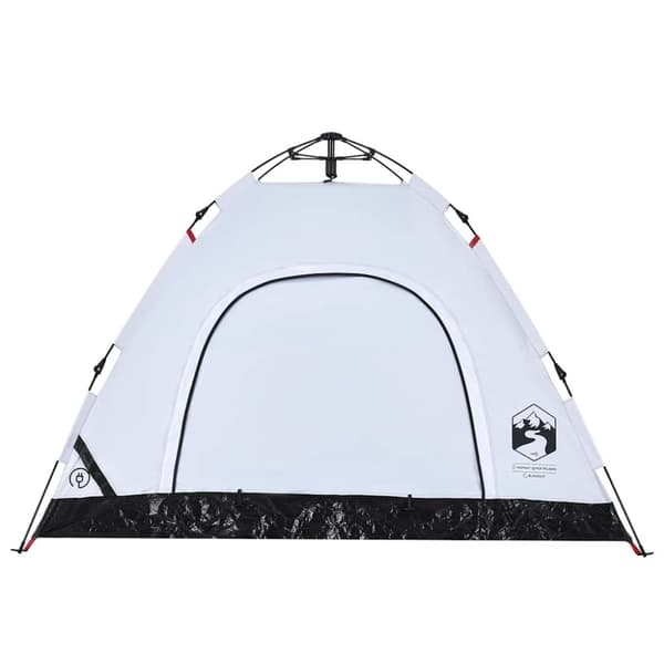 vidaXL 3-personers campingtelt quick-release mørklægning hvid