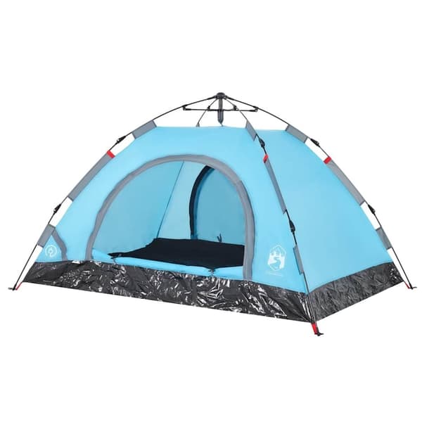 vidaXL 2-personers campingtelt vandtæt quick-release blå