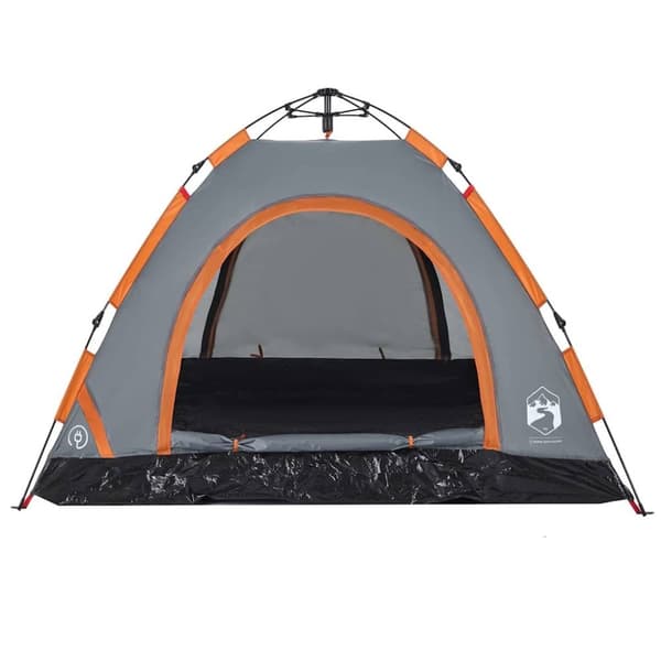 vidaXL Campingtält 3 personer orange snabbrest