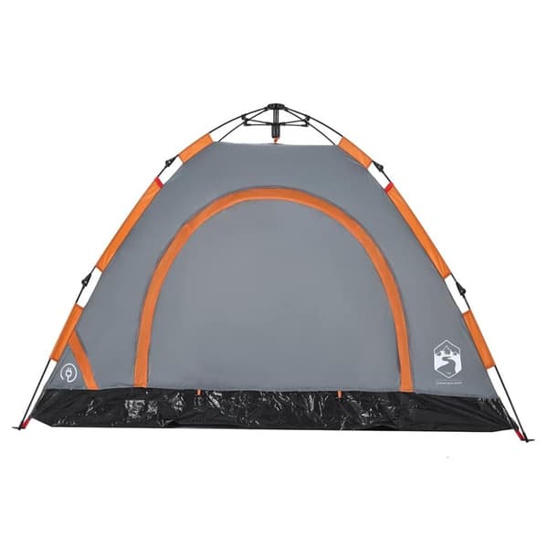 vidaXL Campingtält 3 personer orange snabbrest