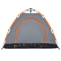 Miniatyrbild 9 av 11: vidaXL Campingtält 3 personer orange snabbrest
