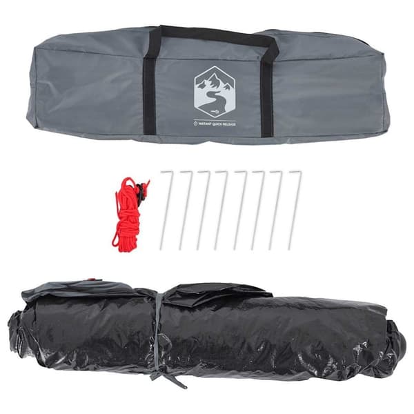 vidaXL Campingtält 3 personer orange snabbrest