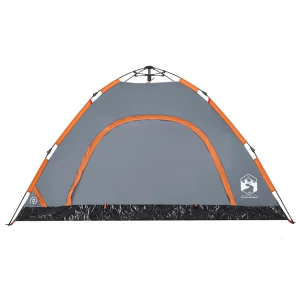 vidaXL Campingtält 4 personer orange snabbrest
