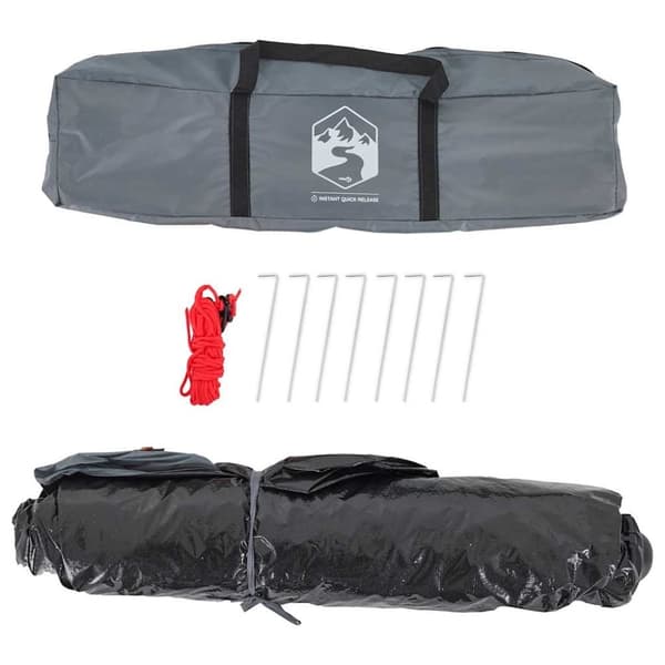 vidaXL Campingtält 4 personer orange snabbrest
