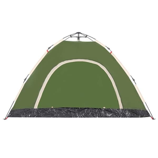 vidaXL 4-personers campingtelt vandtæt quick-release grøn