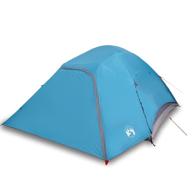 vidaXL Kuppeltelt for camping 6 personer blå vanntett