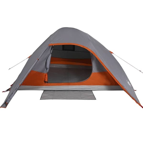 vidaXL 4-personers campingtelt vandtæt grå
