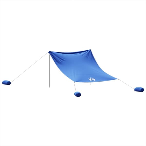 vidaXL Rantakatos hiekka-ankkureilla sininen 304x300 cm