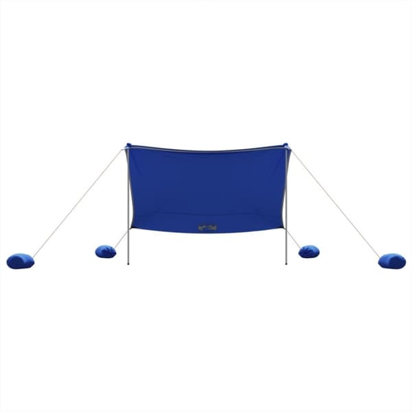 vidaXL Strandbaldakin med sandankre blå 304x300 cm